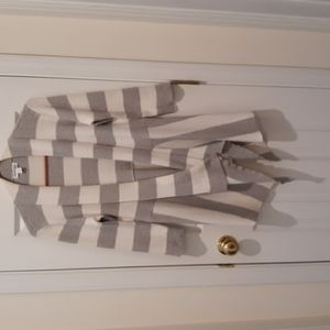 St John's Bay Grey and white cardigan